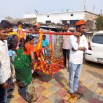 हटवांजरी (बु) येथे संपूर्ण ग्राम वाशियांच्या सहकाऱ्याने मोठ्या उत्सवात शिवजयंती साजरी करण्यात आली….