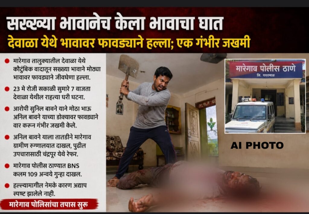 सख्ख्या भावानेच केला भावाचा घात