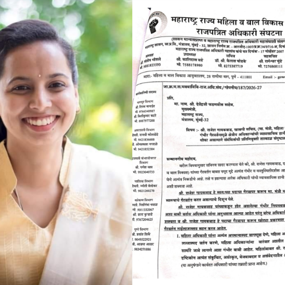 मंत्री अदिती तटकरेंचा खासगी सचिव वादात:महिला अधिकाऱ्यांशी अश्लील भाषेत बोलण्याचा अन् बदल्यांचे रॅकेट चालवण्याचा ठपका