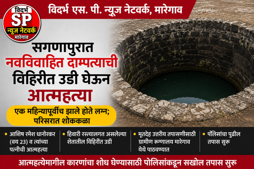 सगणापूरात नवविवाहित दाम्पत्याची विहिरीत उडी घेऊन आत्महत्या